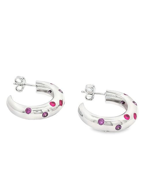 Glamour ametista&fucsia earrings GOCCIAZZURRA JEWELS | ORGLAMOURRODIOFUCSIA